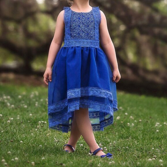 Trish Scully Size 8 Delphine Royal Blue Dress - Picture 1 of 5